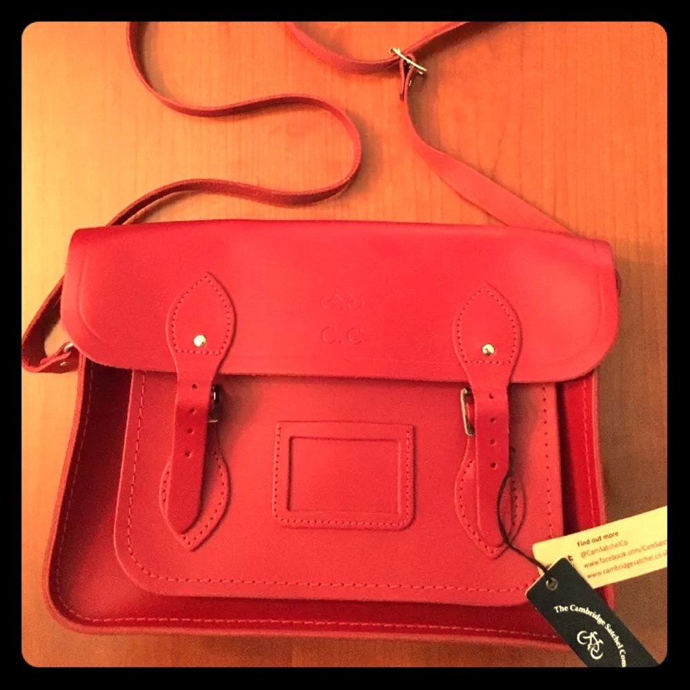 Cambridge Satchel 13 in. Red - Brand New